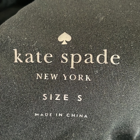 KATE SPADE Bra New York Leopard Print Mesh Racerback Black Sports Bra Small - Picture 6 of 7